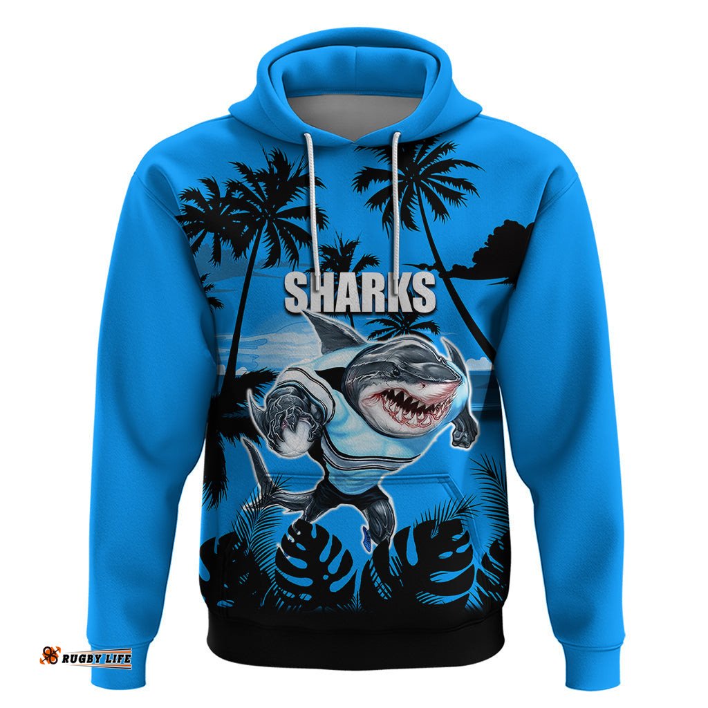 nrl sharks hoodie summer vibe style
