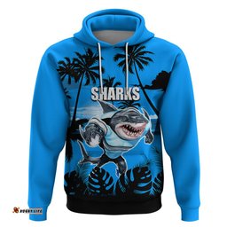 nrl sharks hoodie summer vibe style