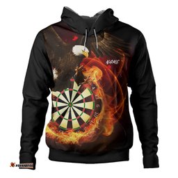 australia eagles dart custom hoodie eagles dartboard flaming arrow hoodie