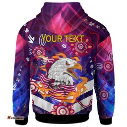 australia sea eagles hoodie - custom australia sea eagles champions with aboriginal inspired abstract dot painting player and number hoodie