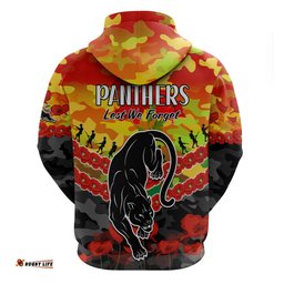 panthers rugby anzac hoodie lest we forget