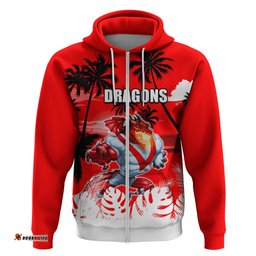 nrl dragons hoodie summer vibe style
