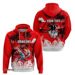 nrl dragons hoodie summer vibe style