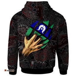 australia torres strait islands inspired hoodie torres strait blood in me