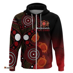 custom text and number australia indigenous rugby hoodie all stars aboriginal turtle