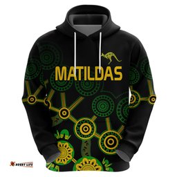 australia soccer hoodie matildas world cup with kangaroo