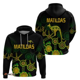 australia soccer hoodie matildas world cup with kangaroo