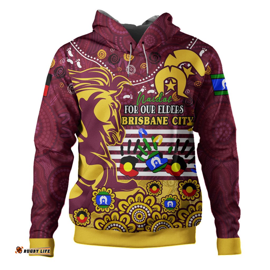 australia brisbane city naidoc week custom hoodie for our elders brisbane city aboriginal inspired hoodie