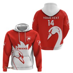 personalised sydney swans football hoodie go swannies sporty style