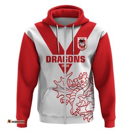 dragons rugby hoodie simple st george illawarra