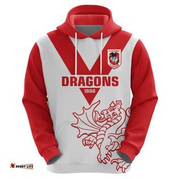 dragons rugby hoodie simple st george illawarra