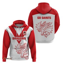 dragons rugby hoodie simple st george illawarra