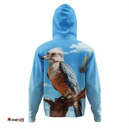 australia kookaburra hoodie - kookaburra with blue sky hoodie