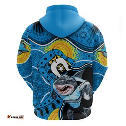 sharks mascot nrl hoodie naidoc