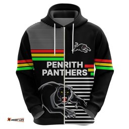custom text and number penrith panthers rugby hoodie proud the panthers comeback