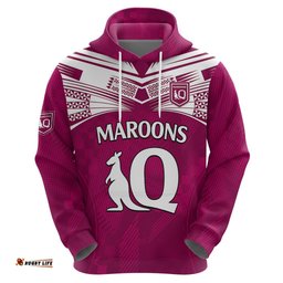 queensland maroon rugby hoodie origin queensland sporty style