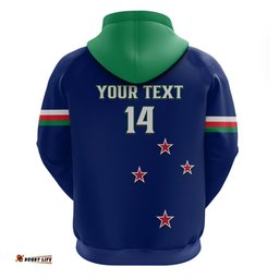 personalised warriors rugby hoodie new zealand sporty blue style