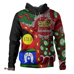 australia hoodie naidoc week indigenous culture inspired dot art painting with hunting