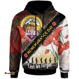 australia sea eagles hoodie - custom remembrance day lest we forget hoodie
