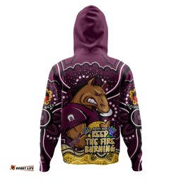 brisbane broncos hoodie aboriginal inspired naidoc week custom for die hard fan supporters
