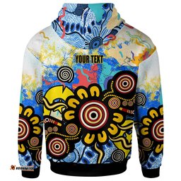australia naidoc week hoodie custom celebrate naidoc aboriginal inspired culture with torres strait flag colour hoodie