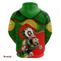 rabbitohs mascot nrl hoodie naidoc