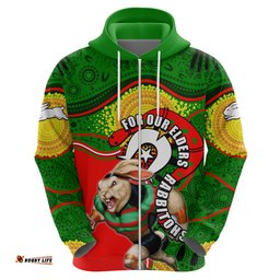 rabbitohs mascot nrl hoodie naidoc