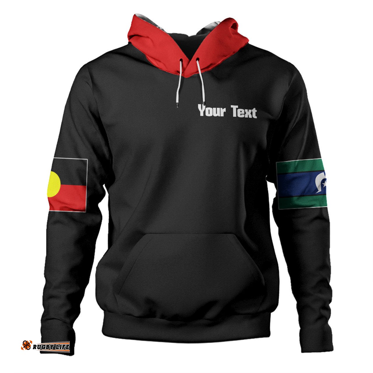 australia sport darts custom hoodie - dart board and australia flag patterns with kangaroo drinking art hoodie