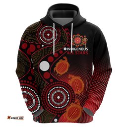 australia indigenous rugby hoodie all stars aboriginal turtle