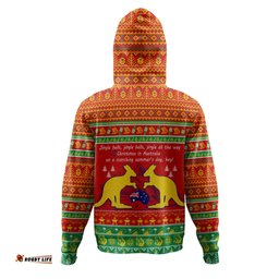 australian christmas carol christmas hoodie - jingle bells ugly style v2 hoodie