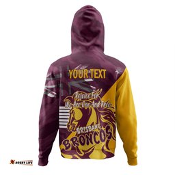 brisbane broncos hoodie - happy australia day we are one and free v2