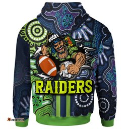 canberra raiders hoodie - custom canberra raiders ball aboriginal inspired indigenous sport style hoodie
