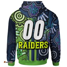 canberra raiders hoodie - custom canberra raiders ball aboriginal inspired indigenous sport style hoodie