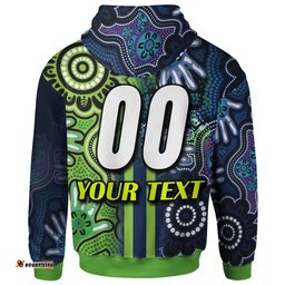 canberra raiders hoodie - custom canberra raiders ball aboriginal inspired indigenous sport style hoodie