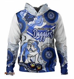 canterbury-bankstown bulldogs custom hoodie - proud to be a doggies home jersey hoodie