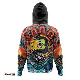 australia rainbow serpent aboriginal hoodie - dreamtime rainbow serpent hoodie
