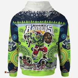 canberra raiders christmas hoodie - custom merry viking canberra raiders christmas indigenous hoodie