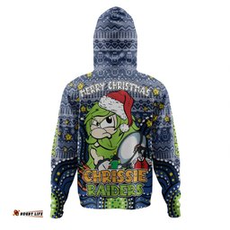 canberra raiders christmas custom hoodie - christmas knit patterns vintage jersey ugly hoodie