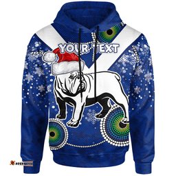 canterbury-bankstown bulldogs christmas hoodie - custom super canterbury-bankstown bulldogs hoodie