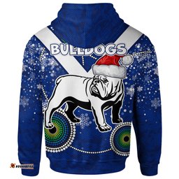 canterbury-bankstown bulldogs christmas hoodie - custom super canterbury-bankstown bulldogs hoodie