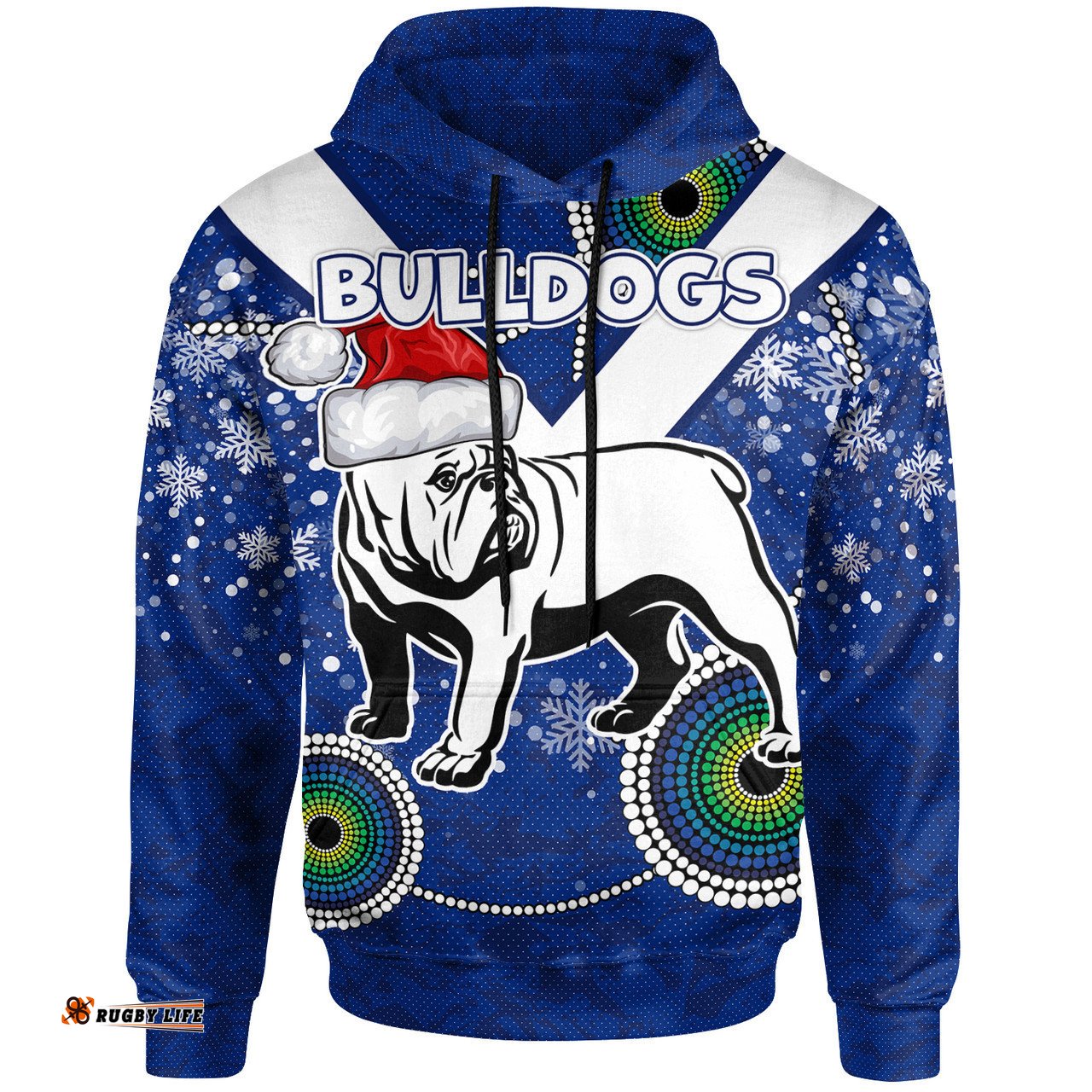 canterbury-bankstown bulldogs christmas hoodie - custom super canterbury-bankstown bulldogs hoodie