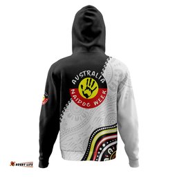 australia hoodie naidoc week indigenous culture inspired keep the fire burning! blak, loud and proud