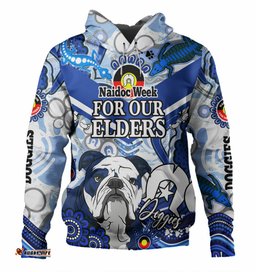 canterbury-bankstown bulldogs custom hoodie - naidoc week doggies hoodie