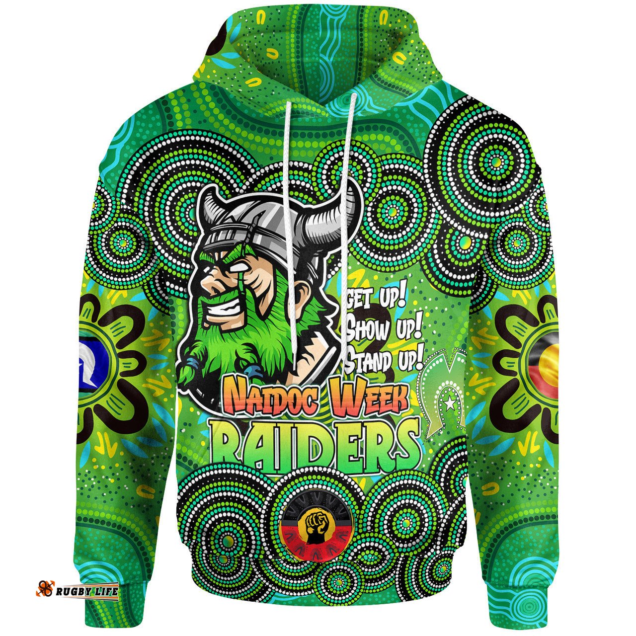 canberra raiders hoodie - custom naidoc week super canberra raiders hoodie