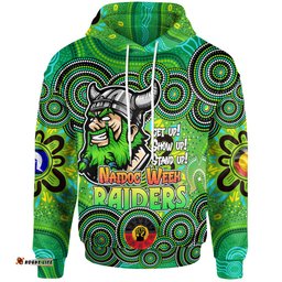 canberra raiders hoodie - custom naidoc week super canberra raiders hoodie