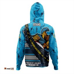 gold coast titans sport hoodie - theme song for rugby with sporty style