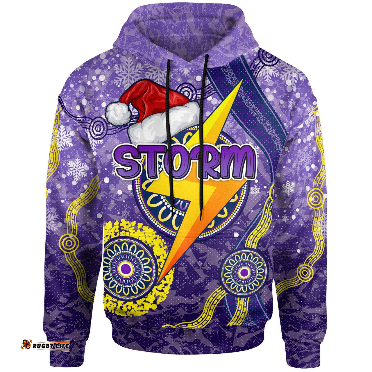 melbourne storm christmas hoodie - custom christmas super melbourne storm hoodie