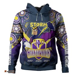 melbourne storm hoodie - custom talent win games but teamwork and intelligence win championships with aboriginal style