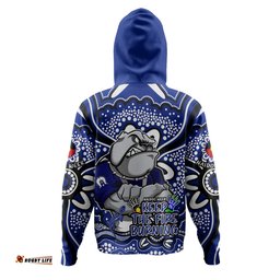 canterbury-bankstown bulldogs hoodie aboriginal inspired naidoc week custom for die hard fan supporters