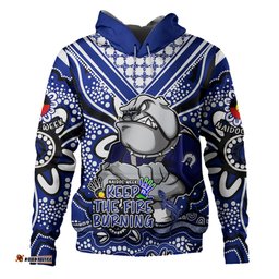 canterbury-bankstown bulldogs hoodie aboriginal inspired naidoc week custom for die hard fan supporters